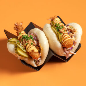 3. Bao Bun με Παναρισμένες Γαρίδες